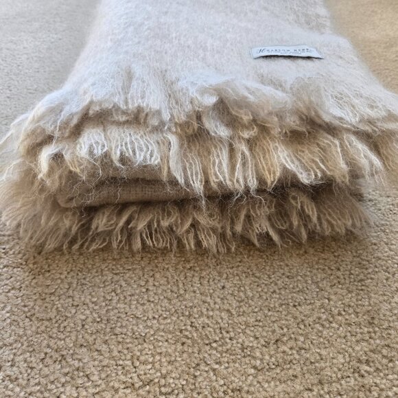 NWOT Thick Mohair/Wool Throw Blanket Earthy Boho - Picture 13 of 15